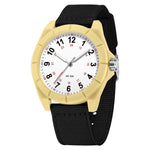 Orologio SANDA 6232 semplice, impermeabile fino a 5 ATM, con luminescenza e cinturino in nylon.