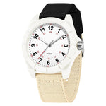 Orologio SANDA 6232 semplice, impermeabile fino a 5 ATM, con luminescenza e cinturino in nylon.