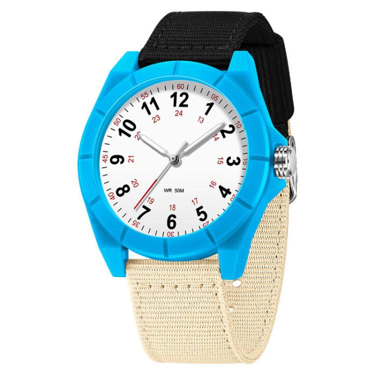 Orologio SANDA 6232 semplice, impermeabile fino a 5 ATM, con luminescenza e cinturino in nylon.