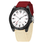 Orologio SANDA 6232 semplice, impermeabile fino a 5 ATM, con luminescenza e cinturino in nylon.