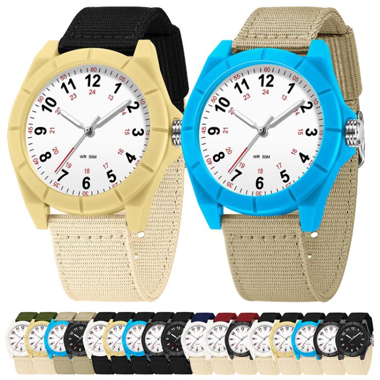 Orologio SANDA 6232 semplice, impermeabile fino a 5 ATM, con luminescenza e cinturino in nylon.