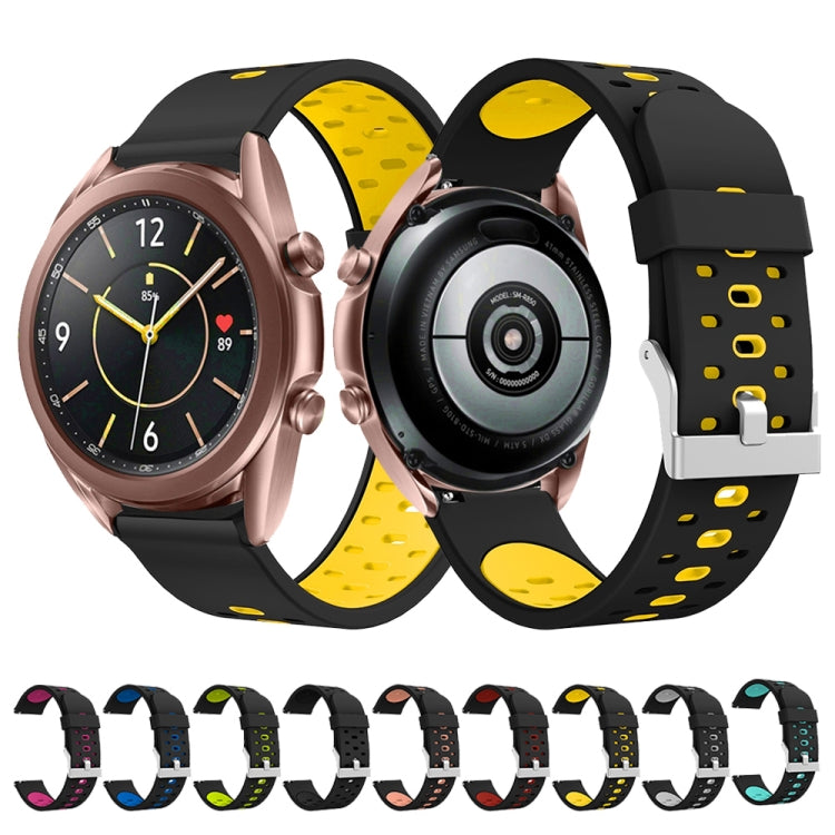Per Samsung Galaxy Watch 3 41mm Cinturino di ricambio in silicone con tre fori di fila, For Samsung Galaxy Watch 3 41mm