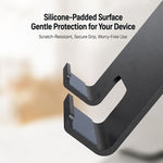 Supporto da tavolo pieghevole Yesido C302 con rotazione a 360 gradi e 3 assi per tablet e smartphone., C302