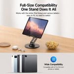 Supporto da tavolo pieghevole Yesido C302 con rotazione a 360 gradi e 3 assi per tablet e smartphone., C302