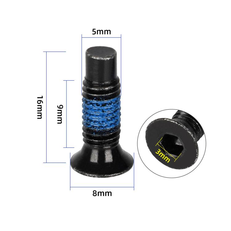 Vite anteriore estesa con adesivo per monopattino elettrico Xiaomi Mijia M365 / No.9 Scooter MAX G30, 1 Screw, 4 Screws + Tools, 10 Screws + Tools, 12 Screws + 1 Hex Wrench