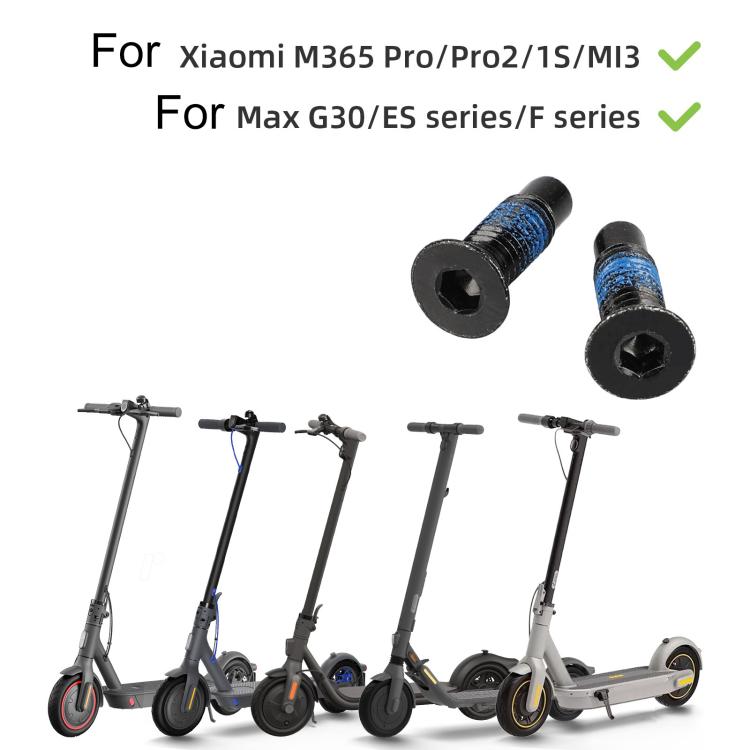 Vite anteriore estesa con adesivo per monopattino elettrico Xiaomi Mijia M365 / No.9 Scooter MAX G30, 1 Screw, 4 Screws + Tools, 10 Screws + Tools, 12 Screws + 1 Hex Wrench
