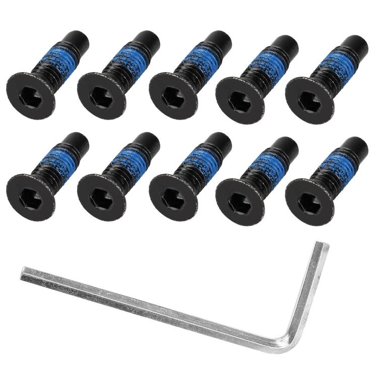 Vite anteriore estesa con adesivo per monopattino elettrico Xiaomi Mijia M365 / No.9 Scooter MAX G30, 1 Screw, 4 Screws + Tools, 10 Screws + Tools, 12 Screws + 1 Hex Wrench