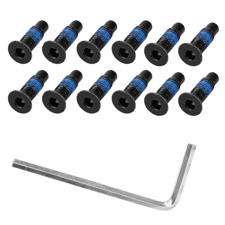 Vite anteriore estesa con adesivo per monopattino elettrico Xiaomi Mijia M365 / No.9 Scooter MAX G30, 1 Screw, 4 Screws + Tools, 10 Screws + Tools, 12 Screws + 1 Hex Wrench