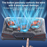 NUOXI C500 Triple Fan Transparent Colorful Panel Laptop Cooler with Four-Speed ??Fan Adjustment