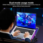 NUOXI C500 Triple Fan Transparent Colorful Panel Laptop Cooler with Four-Speed ??Fan Adjustment