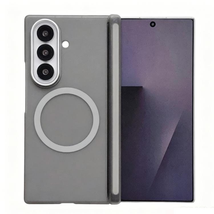 Custodia magnetica satinata per telefono con protezione per obiettivo e cornice, For Galaxy Z Fold8 Ultra 5G, For Galaxy Z Fold7 5G