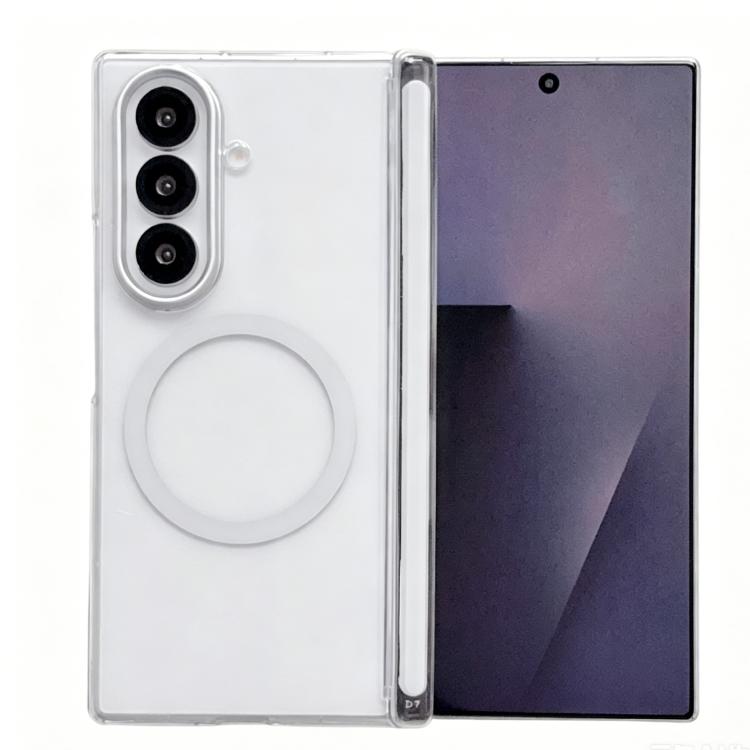 Custodia magnetica satinata per telefono con protezione per obiettivo e cornice, For Galaxy Z Fold8 Ultra 5G, For Galaxy Z Fold7 5G