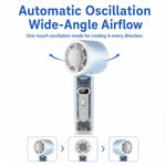 Ventilatore portatile auto-oscillante K75 con LED