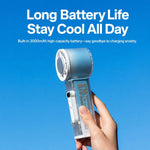 Ventilatore portatile auto-oscillante K75 con LED