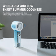 Ventilatore portatile auto-oscillante K75 con LED