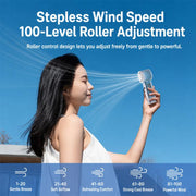 Ventilatore portatile auto-oscillante K75 con LED