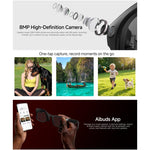 Occhiali intelligenti HD5 Ultra con doppia lente e intelligenza artificiale per la traduzione automatica, dotati di fotocamera HD da 8 MP, registrazione video, trasmissione Wi-Fi e assistente vocale AI.