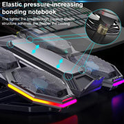 NUOXI F32 6-Level Height Adjustable RGB Laptop Cooler, With Semiconductor Cooling, Without Semiconductor Cooling