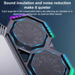 NUOXI F32 6-Level Height Adjustable RGB Laptop Cooler, With Semiconductor Cooling, Without Semiconductor Cooling