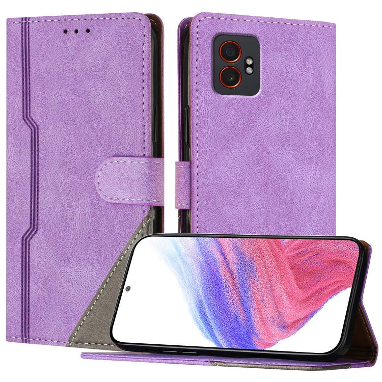 Custodia per telefono in ecopelle con fibbia in tinta, For Galaxy XCover7 Pro, For Galaxy XCover7