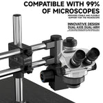 Supporto universale doppio asse per microscopio con rotazione 360