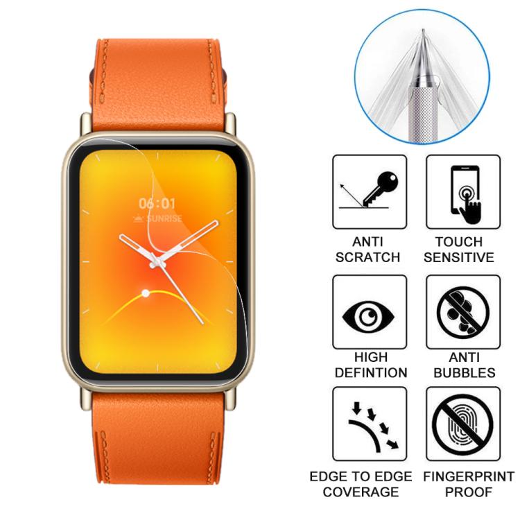 5 pezzi xDfind Pellicola protettiva in idrogel morbido a copertura totale per la parte anteriore, For Xiaomi Smart Band 10 Pro