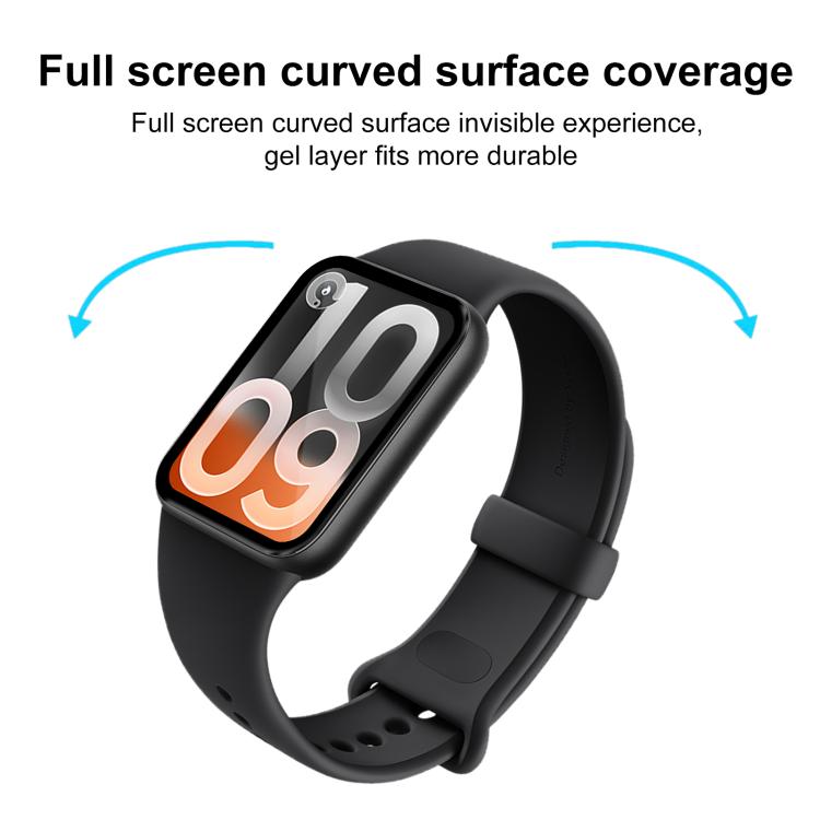2 pellicole protettive morbide in materiale composito 3D curvo xDfind per lo schermo, For Xiaomi Smart Band 10 Pro