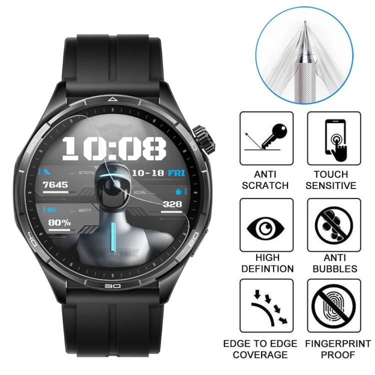 5 pezzi xDfind Pellicola protettiva in idrogel morbido a copertura totale per la parte anteriore, For Honor Watch 6 Plus