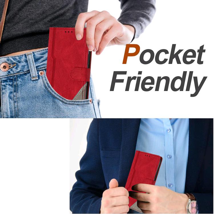 Custodia per telefono in ecopelle con fibbia in tinta, For Galaxy S26 FE 5G, For Galaxy S26+ 5G, For Galaxy S26 Edge 5G, For Galaxy S26 Ultra 5G