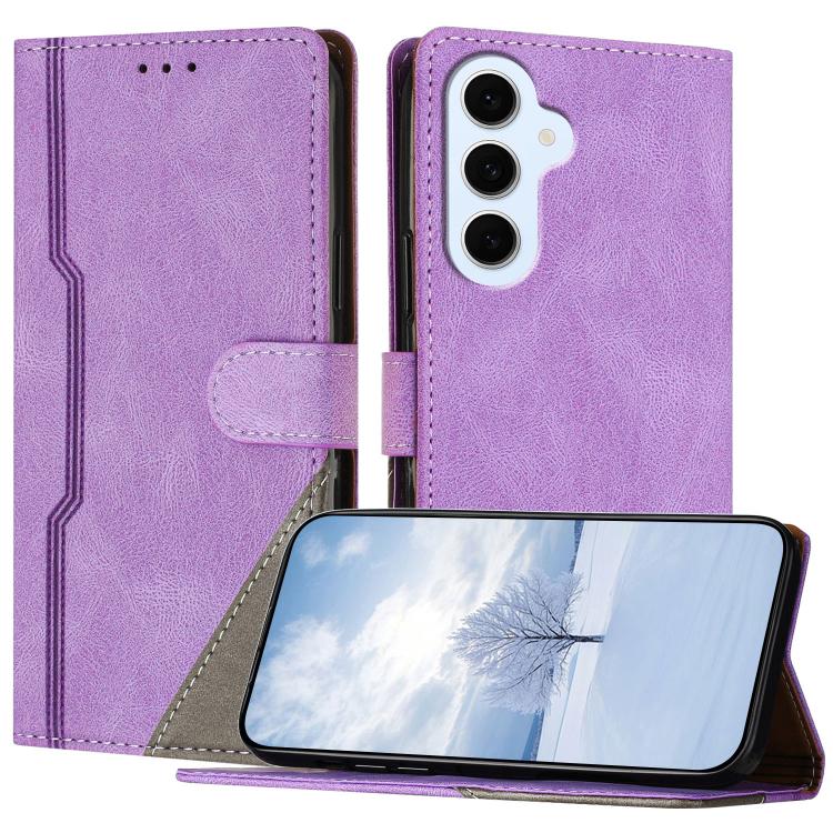 Custodia per telefono in ecopelle con fibbia in tinta, For Galaxy S26 FE 5G, For Galaxy S26+ 5G, For Galaxy S26 Edge 5G, For Galaxy S26 Ultra 5G