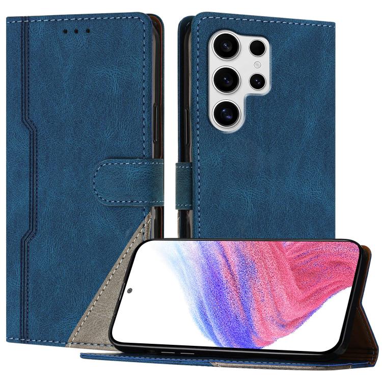 Custodia per telefono in ecopelle con fibbia in tinta, For Galaxy S25+ 5G, For Galaxy S25 Ultra 5G, For Galaxy S24 FE 5G, For Galaxy S24 Ultra 5G