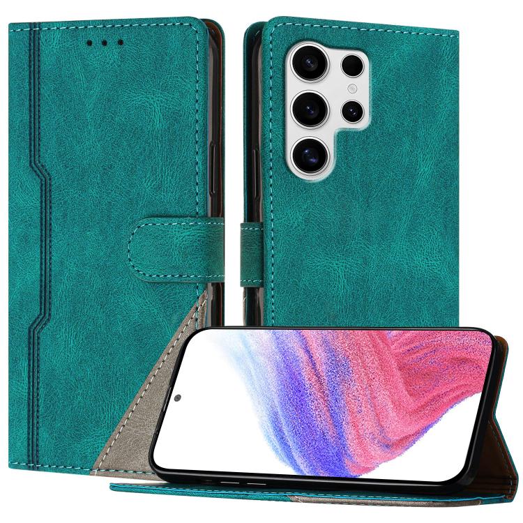 Custodia per telefono in ecopelle con fibbia in tinta, For Galaxy S25+ 5G, For Galaxy S25 Ultra 5G, For Galaxy S24 FE 5G, For Galaxy S24 Ultra 5G