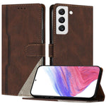 Custodia per telefono in ecopelle con fibbia in tinta, For Galaxy S22 5G, For Galaxy S21 FE 5G, For Galaxy S21 5G, For Galaxy S21+ 5G