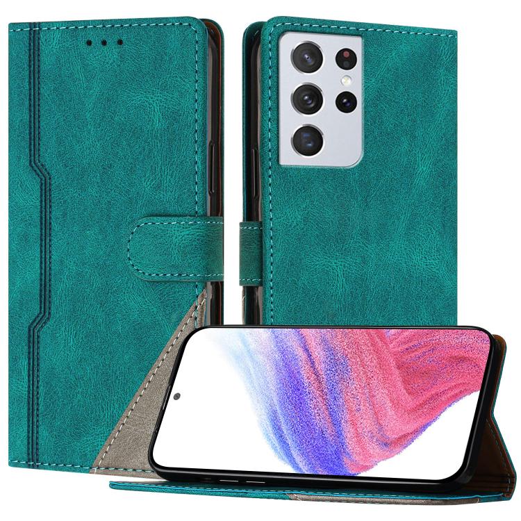 Custodia per telefono in ecopelle con fibbia in tinta, For Galaxy S21 Ultra 5G, For Galaxy S20 FE 5G, For Galaxy S20 Ultra, For Galaxy S20