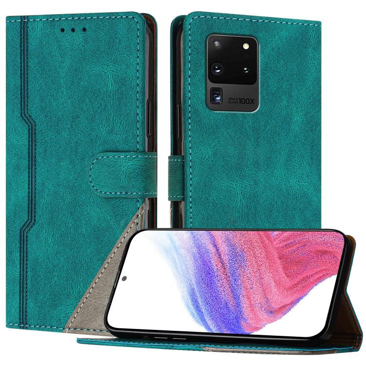 Custodia per telefono in ecopelle con fibbia in tinta, For Galaxy S21 Ultra 5G, For Galaxy S20 FE 5G, For Galaxy S20 Ultra, For Galaxy S20