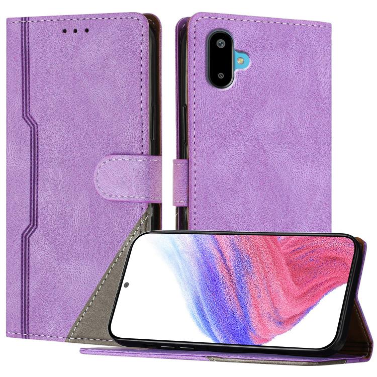 Custodia per telefono in ecopelle con fibbia in tinta, For Galaxy F16 5G, For Galaxy F06 5G