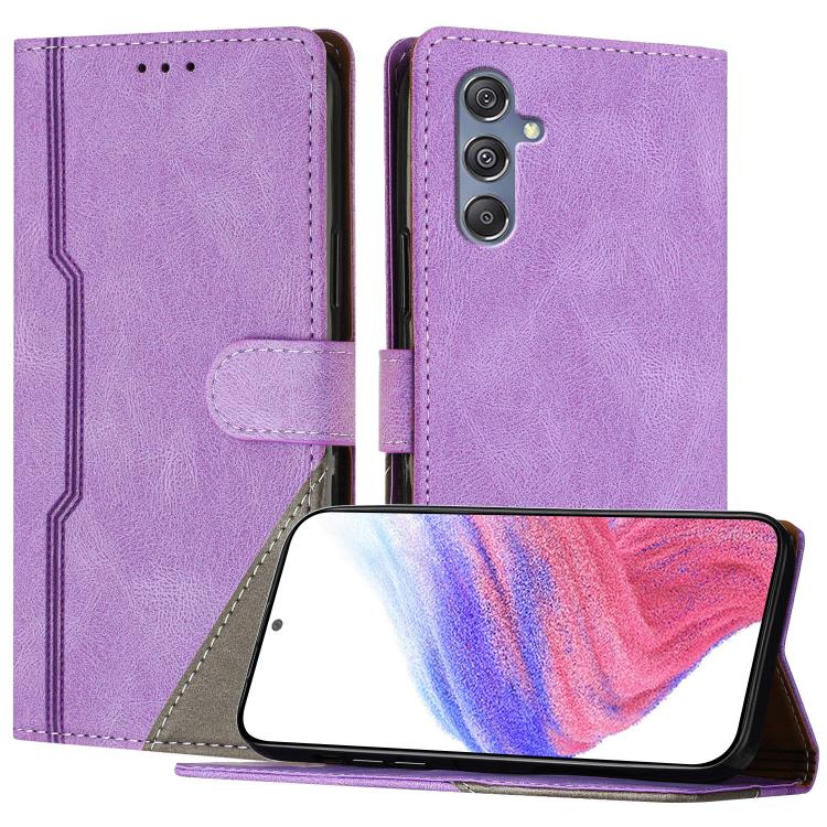 Custodia per telefono in ecopelle con fibbia in tinta, For Galaxy M15 5G, For Galaxy M34 5G, For Galaxy M54, For Galaxy M14 5G