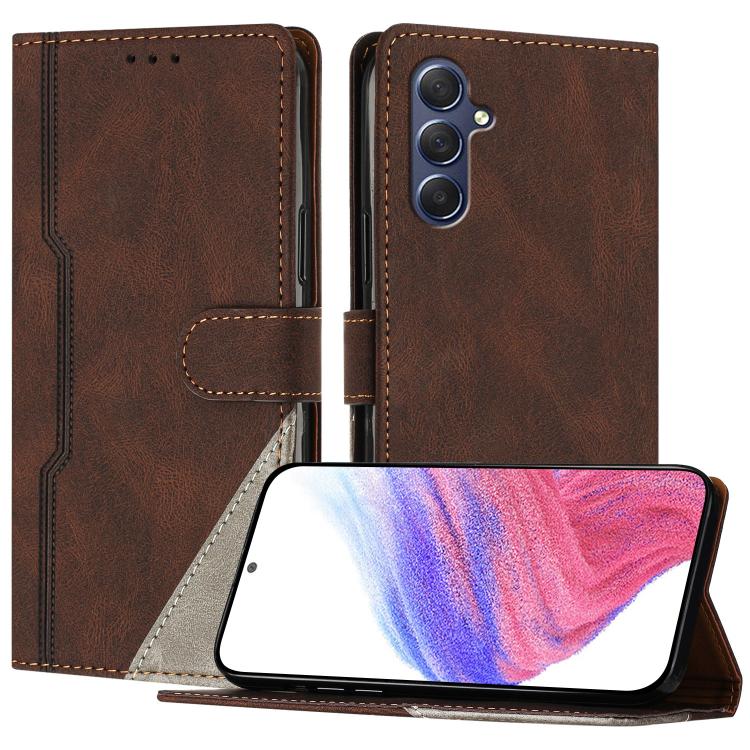 Custodia per telefono in ecopelle con fibbia in tinta, For Galaxy M15 5G, For Galaxy M34 5G, For Galaxy M54, For Galaxy M14 5G