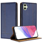 Custodia per telefono in ecopelle vegana antigraffio con design a cuciture., For Galaxy A35 5G, For Galaxy A05, For Galaxy A05s