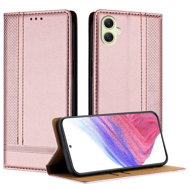 Custodia per telefono in ecopelle vegana antigraffio con design a cuciture., For Galaxy A35 5G, For Galaxy A05, For Galaxy A05s