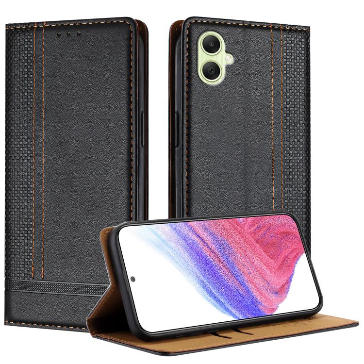 Custodia per telefono in ecopelle vegana antigraffio con design a cuciture., For Galaxy A35 5G, For Galaxy A05, For Galaxy A05s
