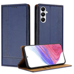 Custodia per telefono in ecopelle vegana antigraffio con design a cuciture., For Galaxy A35 5G, For Galaxy A05, For Galaxy A05s