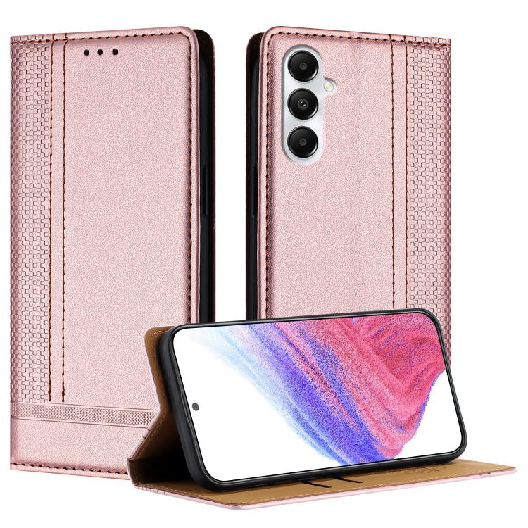 Custodia per telefono in ecopelle vegana antigraffio con design a cuciture., For Galaxy A35 5G, For Galaxy A05, For Galaxy A05s