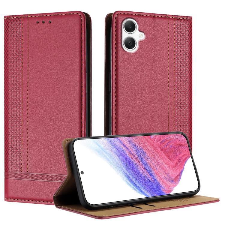 Custodia per telefono in ecopelle vegana antigraffio con design a cuciture., For Galaxy A17 5G/4G, For Galaxy A07 5G/4G, For Galaxy A06 5G/4G
