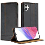 Custodia per telefono in ecopelle vegana antigraffio con design a cuciture., For Galaxy A17 5G/4G, For Galaxy A07 5G/4G, For Galaxy A06 5G/4G