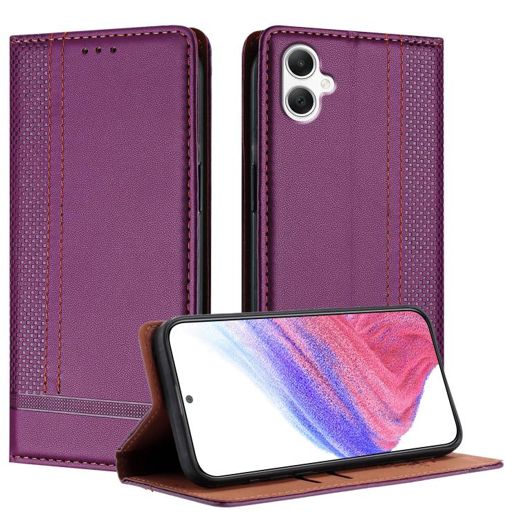 Custodia per telefono in ecopelle vegana antigraffio con design a cuciture., For Galaxy A17 5G/4G, For Galaxy A07 5G/4G, For Galaxy A06 5G/4G