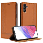 Custodia per telefono in ecopelle vegana antigraffio con design a cuciture., For Galaxy A16 5G/4G, For Galaxy A15 5G/4G, For Galaxy A55 5G