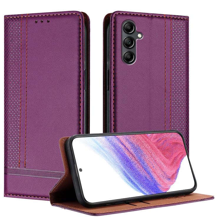 Custodia per telefono in ecopelle vegana antigraffio con design a cuciture., For Galaxy A16 5G/4G, For Galaxy A15 5G/4G, For Galaxy A55 5G