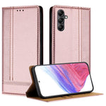 Custodia per telefono in ecopelle vegana antigraffio con design a cuciture., For Galaxy A16 5G/4G, For Galaxy A15 5G/4G, For Galaxy A55 5G