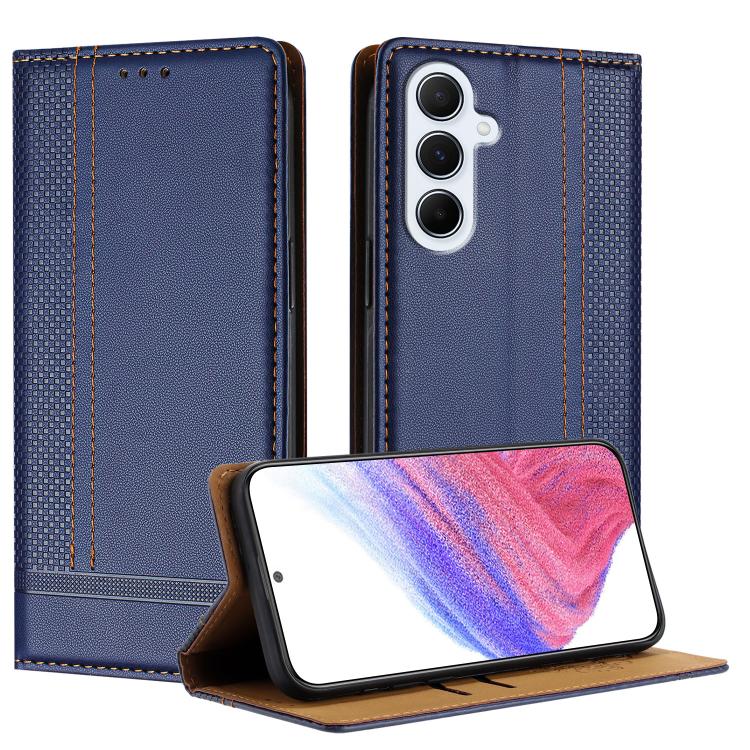 Custodia per telefono in ecopelle vegana antigraffio con design a cuciture., For Galaxy A16 5G/4G, For Galaxy A15 5G/4G, For Galaxy A55 5G
